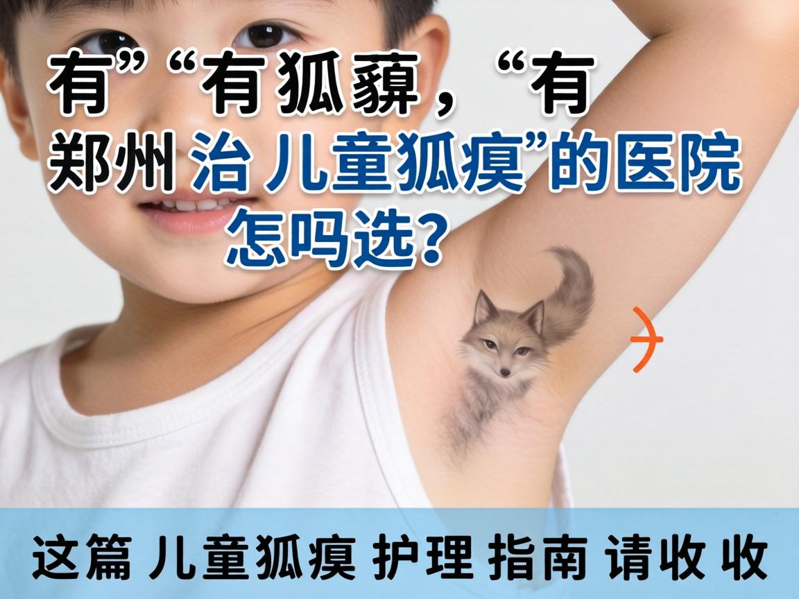 孩子有狐臭，郑州治儿童狐臭的医院怎么选？这篇儿童狐臭护理指南请收好