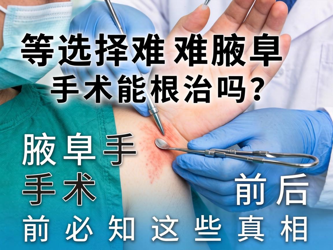 腋臭手术选择难题,腋臭手术能根治吗?腋臭手术前后必知这些真相 腋臭手术选择难题,腋臭手术能根治吗?腋臭手术前后必知这些真相