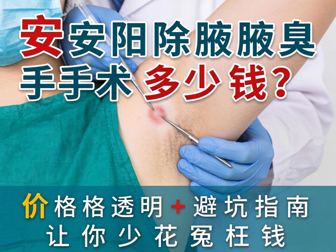 安阳除腋臭手术多少钱？价格透明+避坑指南，让你少花冤枉钱