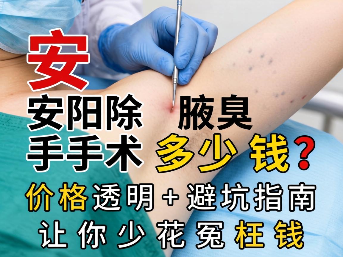 安阳除腋臭手术多少钱？价格透明+避坑指南，让你少花冤枉钱