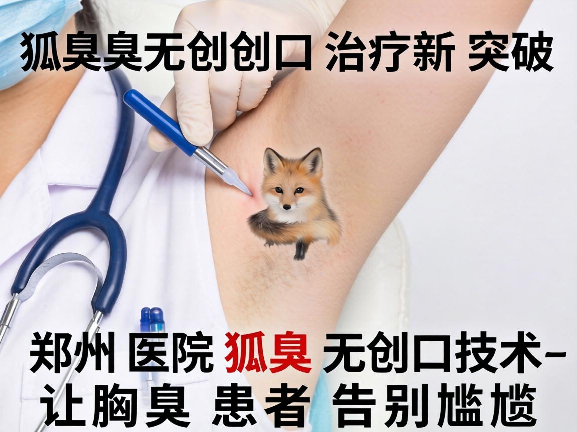 狐臭无创口治疗新突破，郑州医院狐臭无创口技术，让腋臭患者告别尴尬