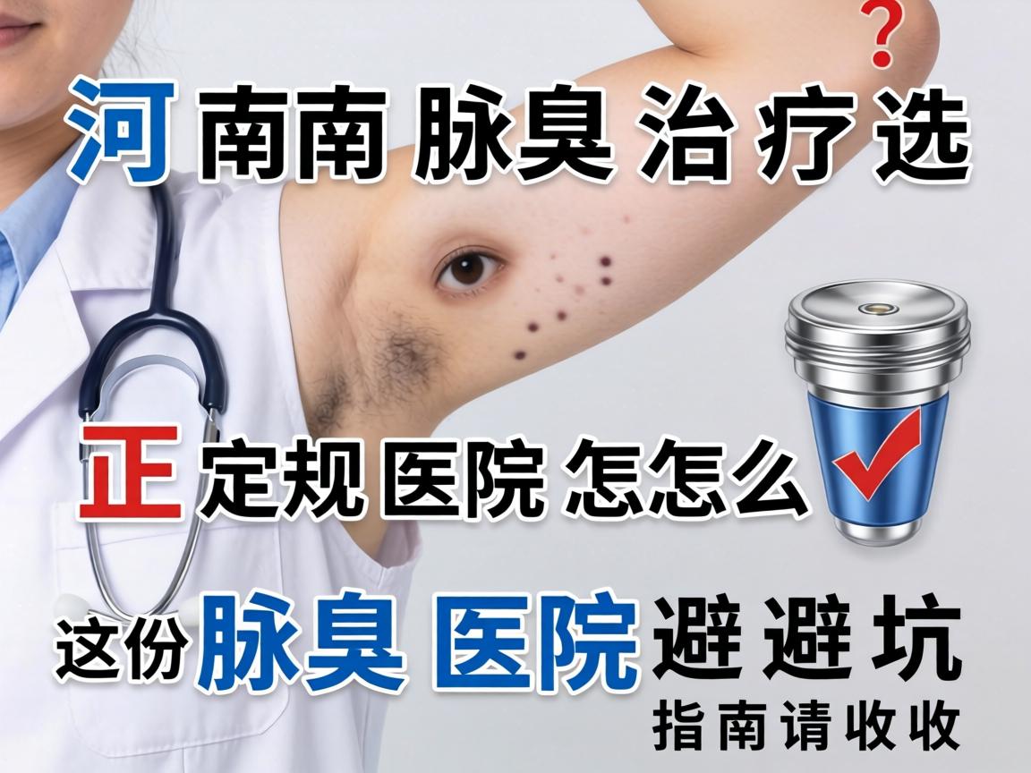 河南腋臭治疗，正规医院怎么选？这份腋臭医院避坑指南请收好