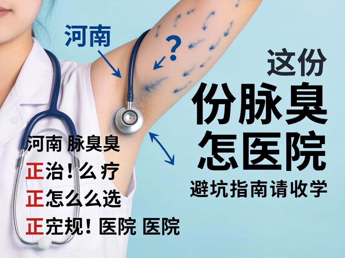 河南腋臭治疗，正规医院怎么选？这份腋臭医院避坑指南请收好
