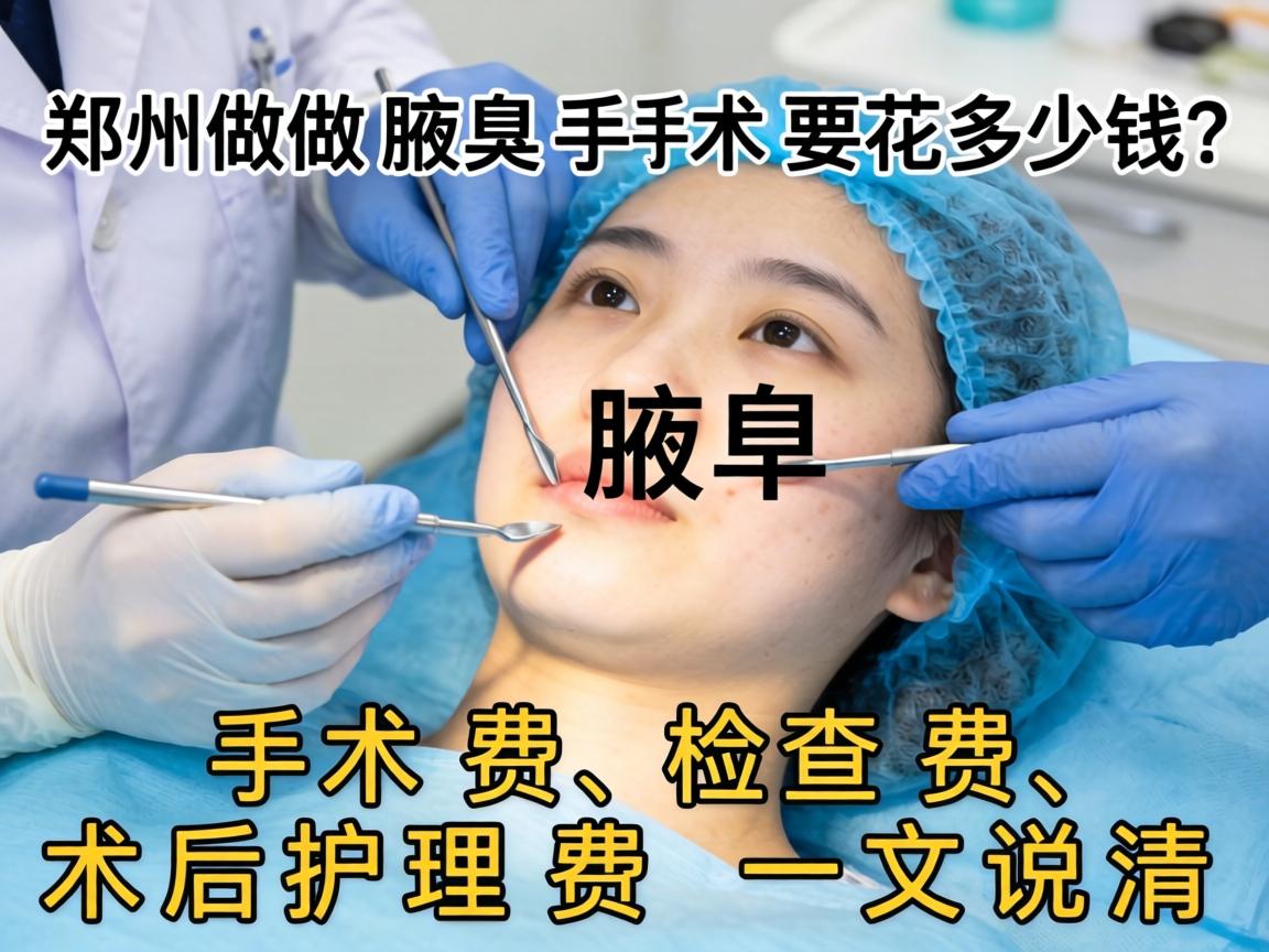 郑州做腋臭手术要花多少钱？手术费、检查费、术后护理费一文说清