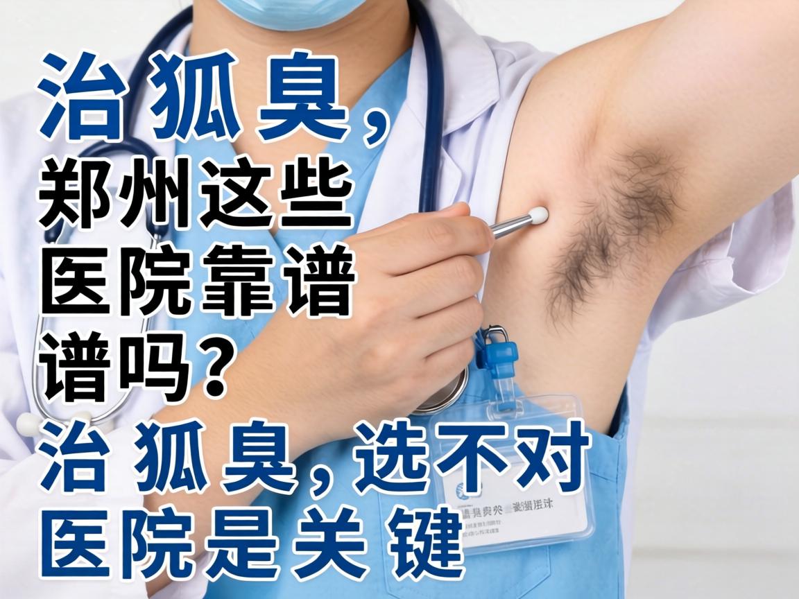 治狐臭，郑州这些医院靠谱吗？治狐臭，选对医院是关键
