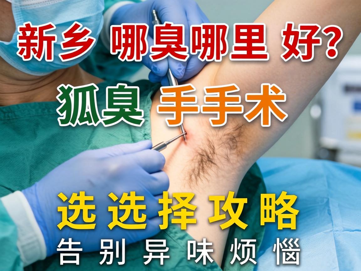 新乡狐臭手术哪里好？狐臭手术选择攻略，告别异味烦恼