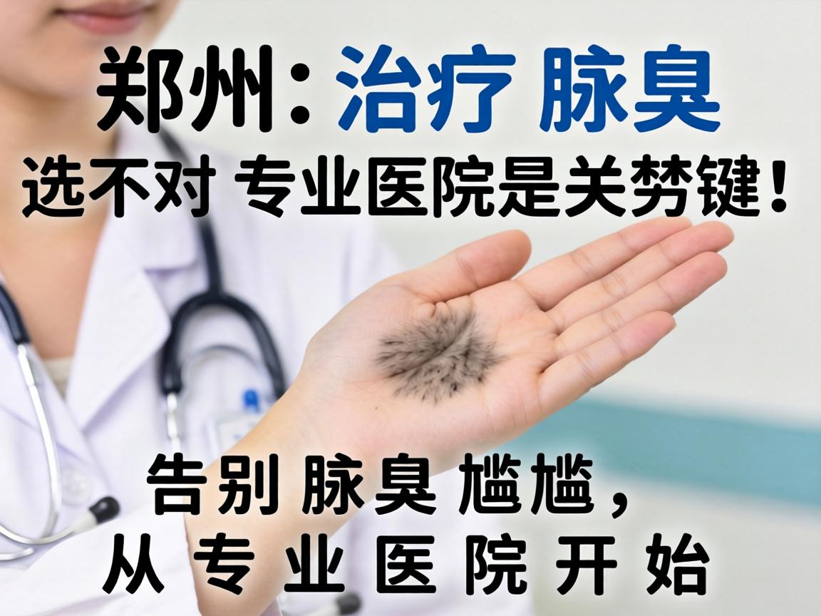 郑州治疗腋臭，选对专业医院是关键！告别腋臭尴尬，从专业医院开始
