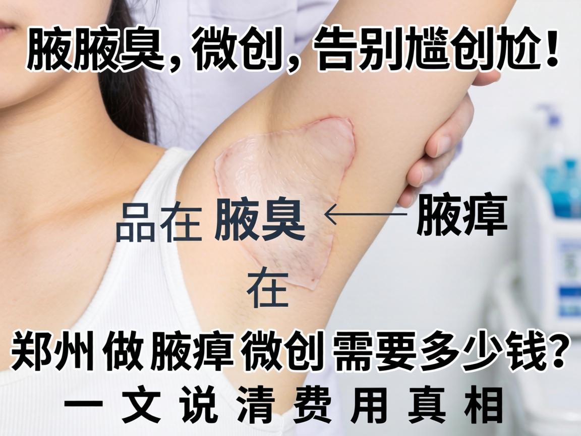 腋臭微创,告别尴尬!在郑州做腋臭微创需要多少钱?一文说清费用真相 腋臭微创,告别尴尬!在郑州做腋臭微创需要多少钱?一文说清费用真相