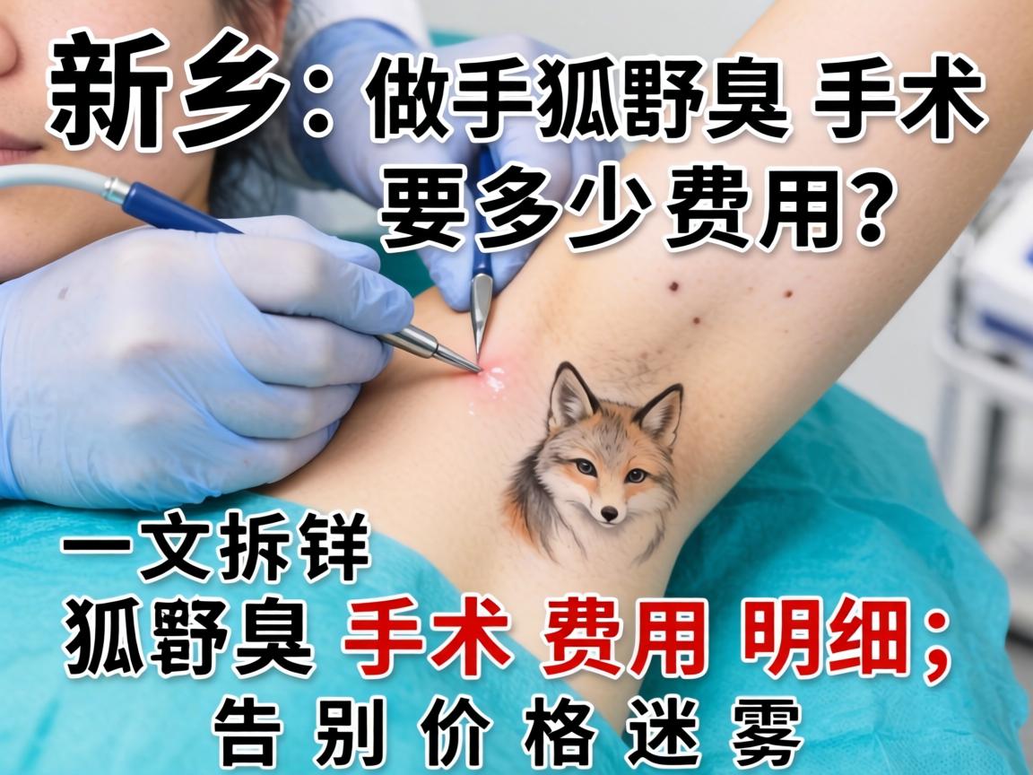新乡做狐臭手术要多少费用？一文拆解狐臭手术费用明细，告别价格迷雾