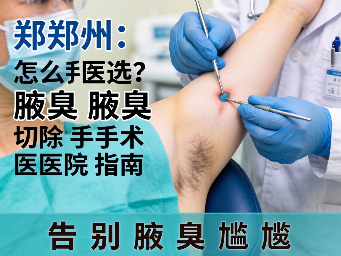 郑州腋臭手术医院怎么选？腋臭切除手术医院指南，告别腋臭尴尬