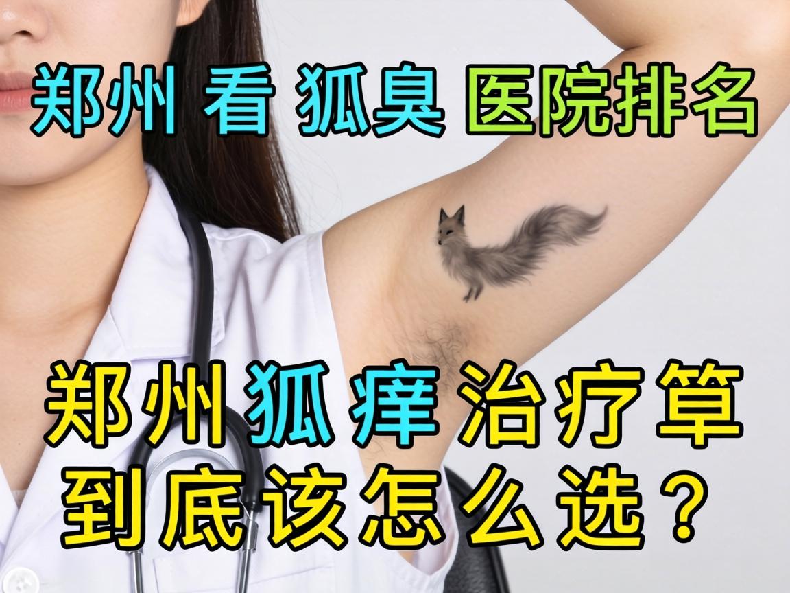 郑州看狐臭医院排名，郑州狐臭治疗到底该怎么选？