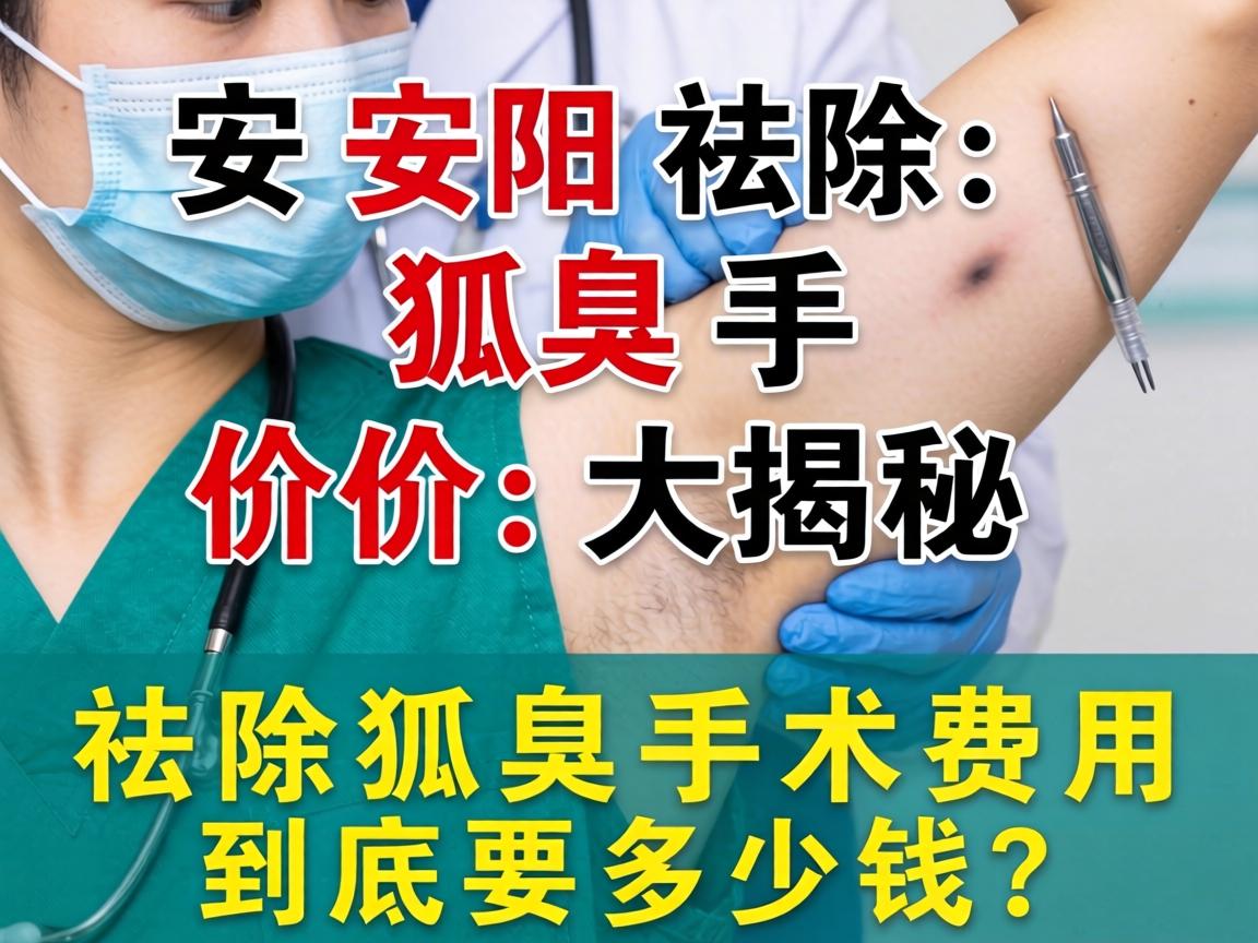 安阳祛除狐臭手术价格大揭秘，祛除狐臭手术费用到底要多少钱？