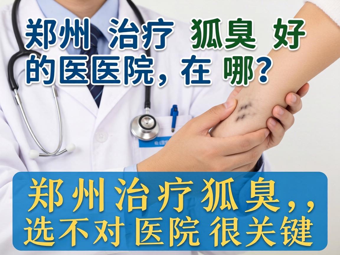 郑州治疗狐臭好的医院在哪？郑州治疗狐臭，选对医院很关键
