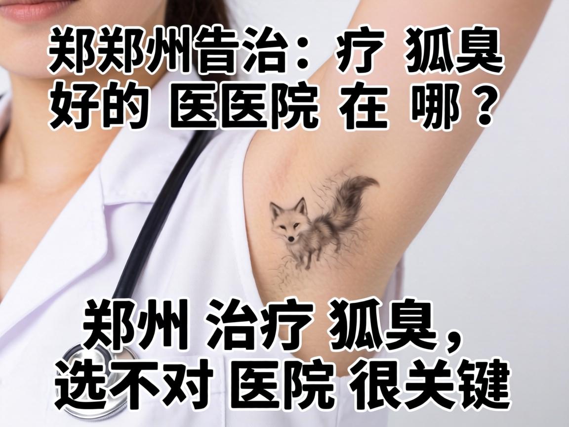 郑州治疗狐臭好的医院在哪？郑州治疗狐臭，选对医院很关键