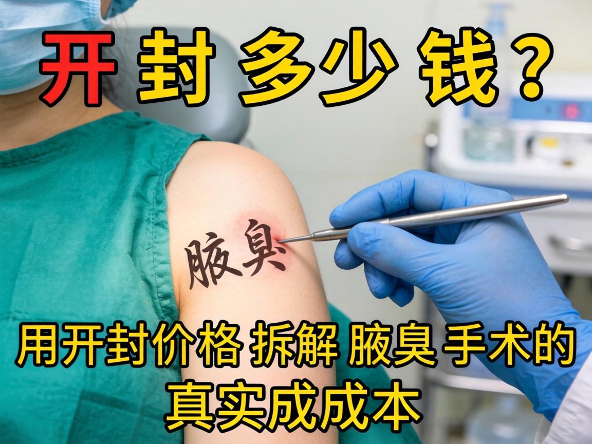 开封腋臭手术多少钱？用开封价格拆解腋臭手术的真实成本