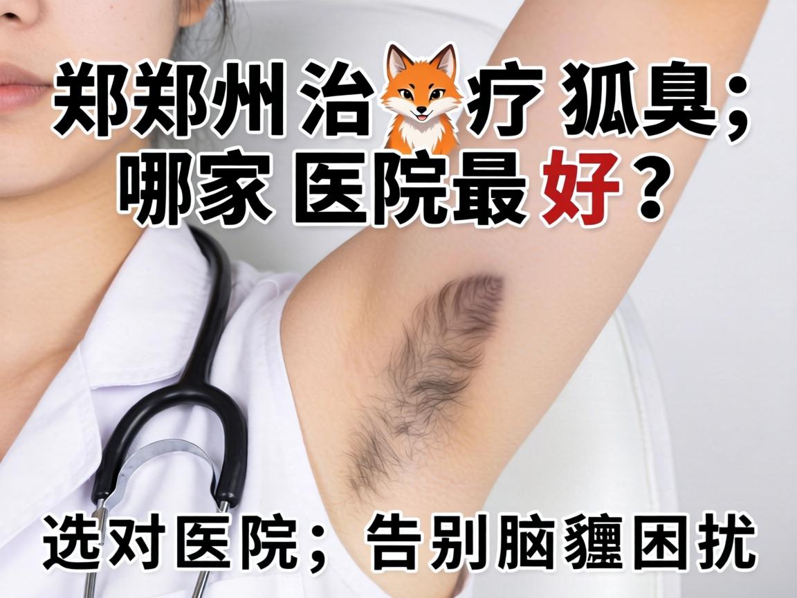郑州治疗狐臭哪家医院最好？选对医院，告别腋臭困扰