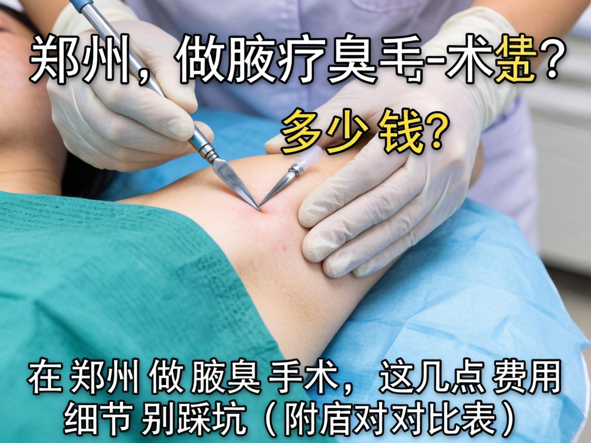 郑州腋臭手术多少钱?在郑州做腋臭手术,这几点费用细节别踩坑(附对比表) 郑州腋臭手术多少钱?在郑州做腋臭手术,这几点费用细节别踩坑(附对比表)