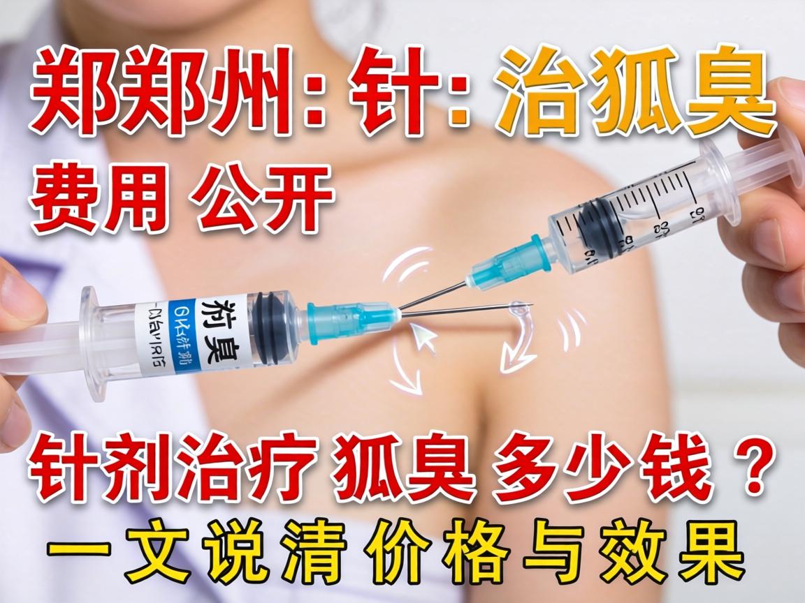 郑州针剂治狐臭费用公开，针剂治疗狐臭多少钱？一文说清价格与效果
