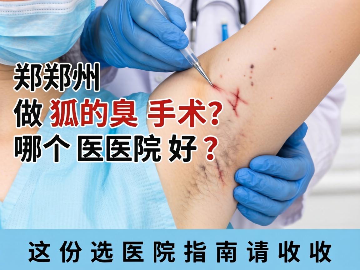郑州做狐臭手术哪个医院好？这份选医院指南请收好