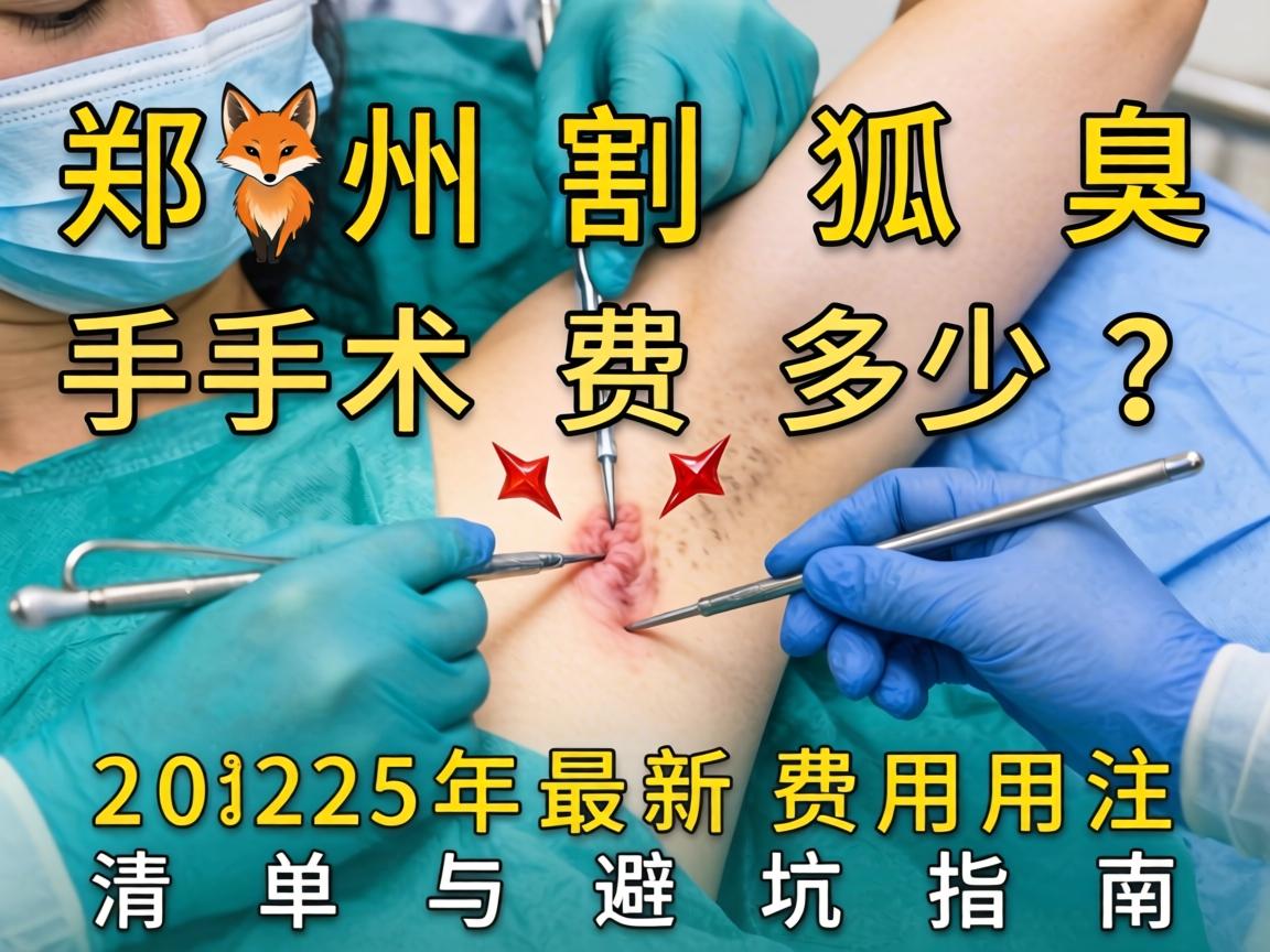 郑州割狐臭手术费多少？2025年最新费用清单与避坑指南
