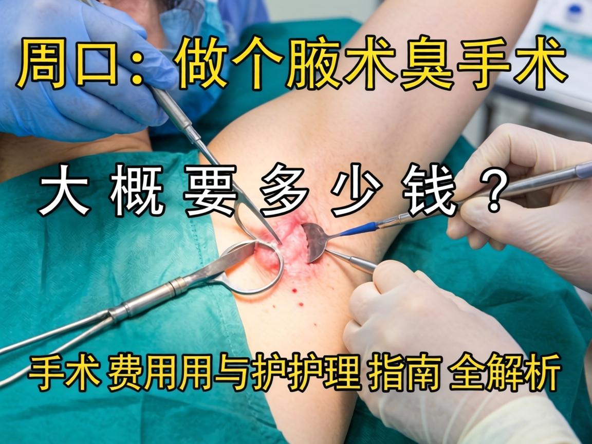 周口做腋臭手术大概要多少钱？手术费用与护理指南全解析