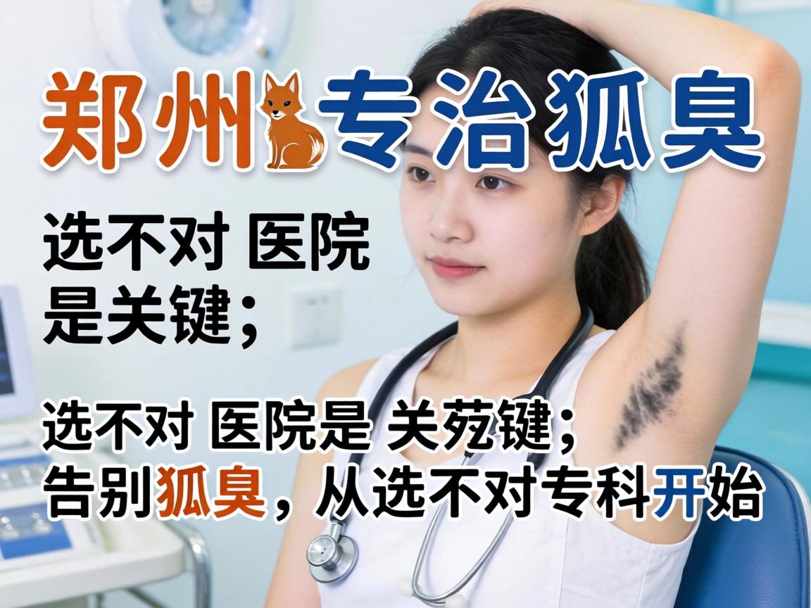郑州专治狐臭，选对医院是关键，告别狐臭，从选对专科开始