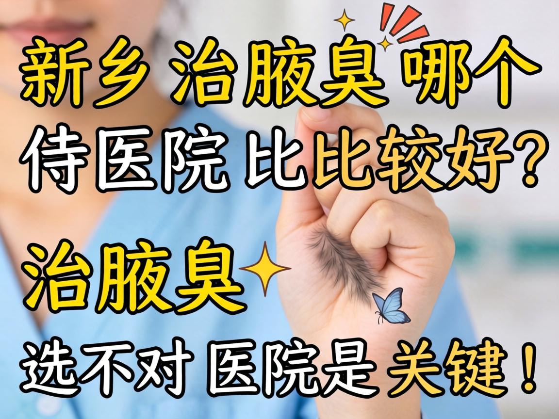 新乡治腋臭哪个医院比较好？治腋臭选对医院是关键！