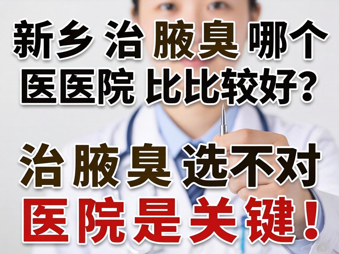 新乡治腋臭哪个医院比较好？治腋臭选对医院是关键！