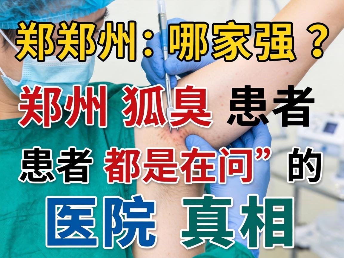 郑州狐臭手术哪家强？郑州狐臭患者都在问的医院真相