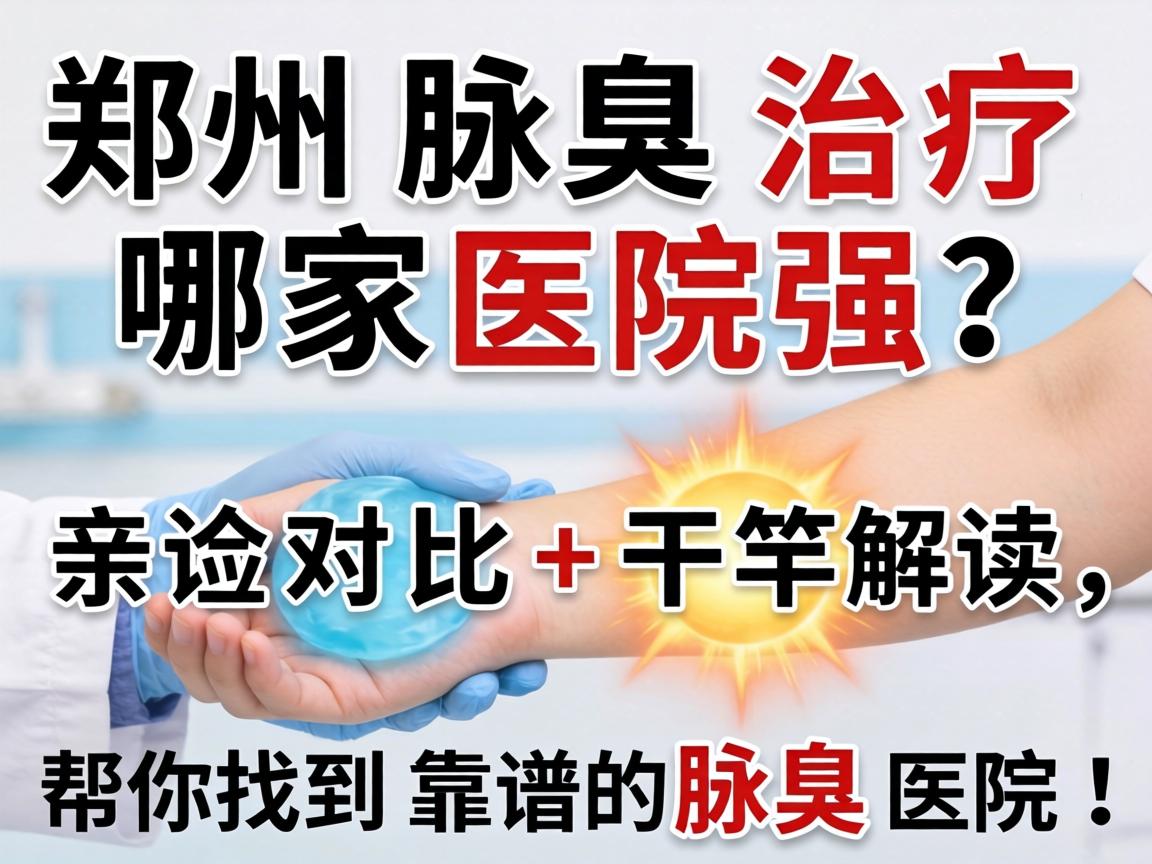 郑州腋臭治疗哪家医院强？亲测对比+干货解读，帮你找到靠谱的腋臭医院！