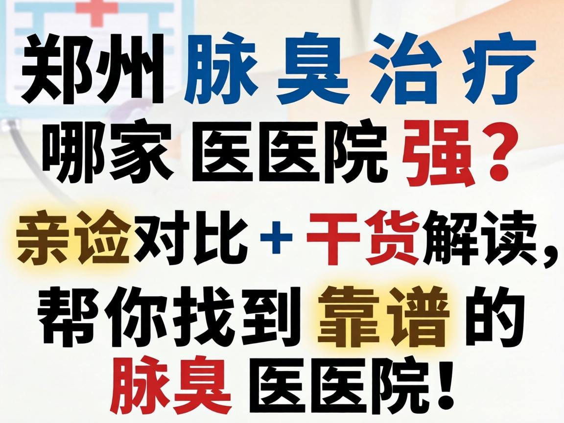 郑州腋臭治疗哪家医院强？亲测对比+干货解读，帮你找到靠谱的腋臭医院！