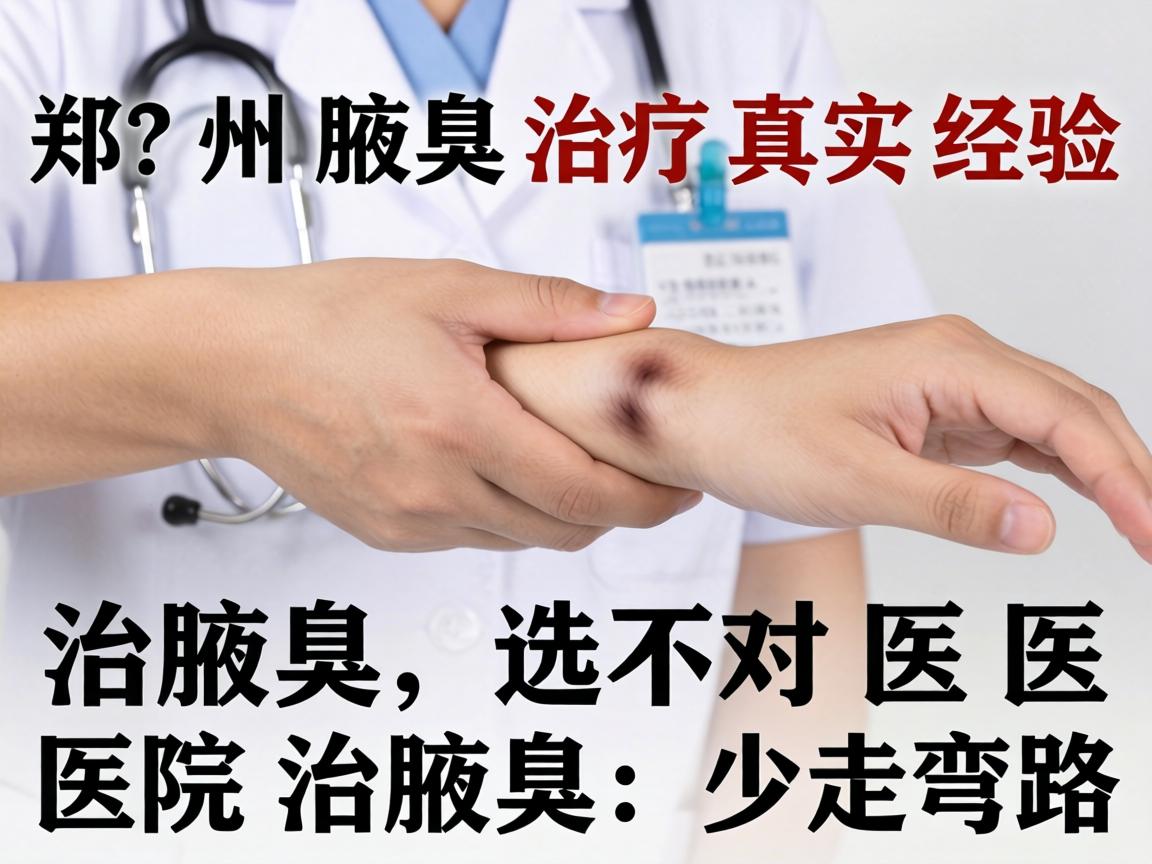 郑州腋臭治疗真实经验，治腋臭，选对医院治腋臭，少走弯路
