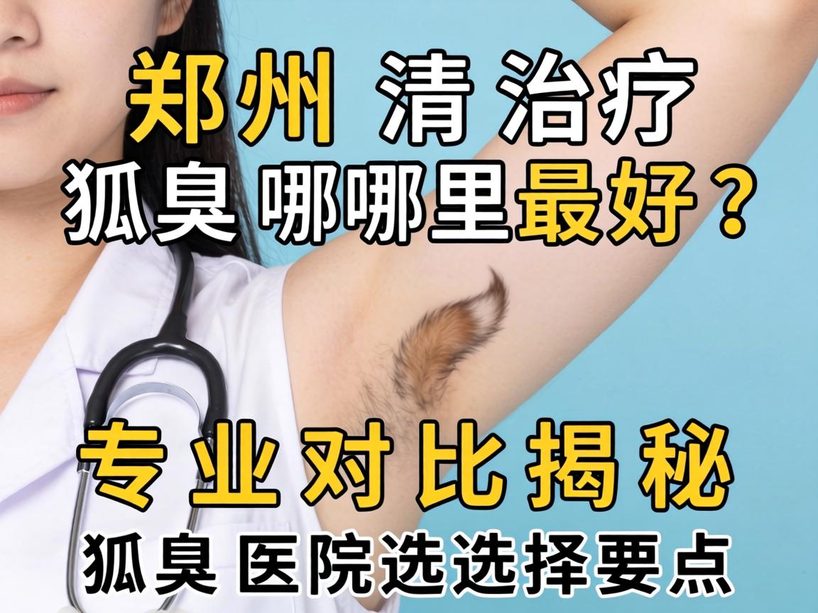 郑州治疗狐臭哪里最好？专业对比揭秘狐臭医院选择要点