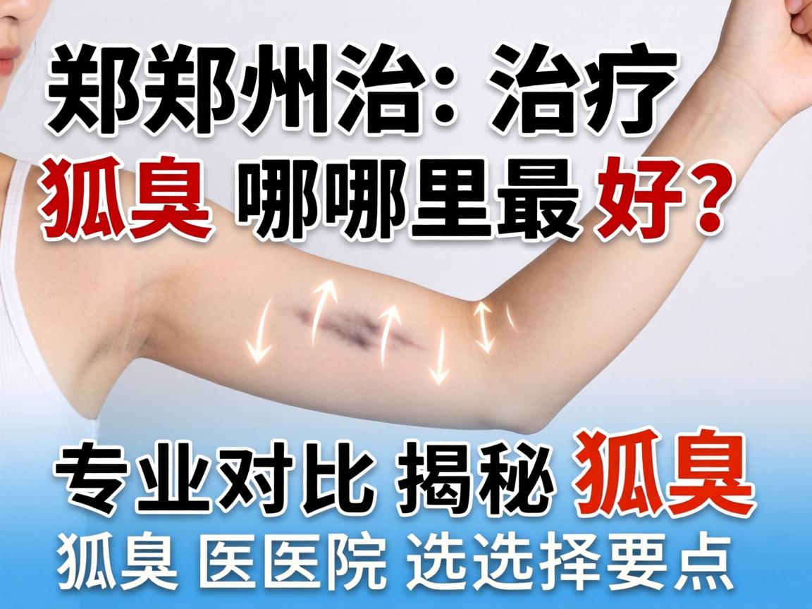郑州治疗狐臭哪里最好？专业对比揭秘狐臭医院选择要点