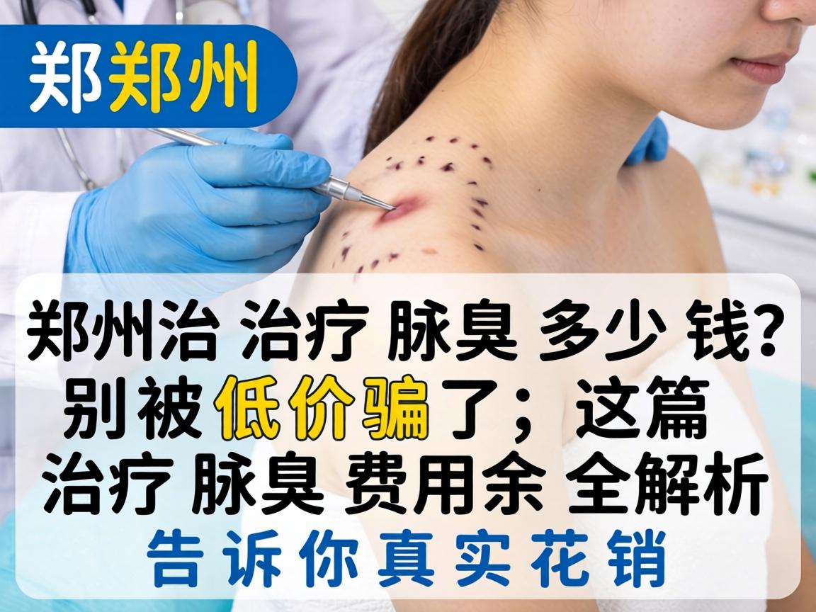 郑州治疗腋臭多少钱？别被低价骗了，这篇治疗腋臭费用全解析告诉你真实花销