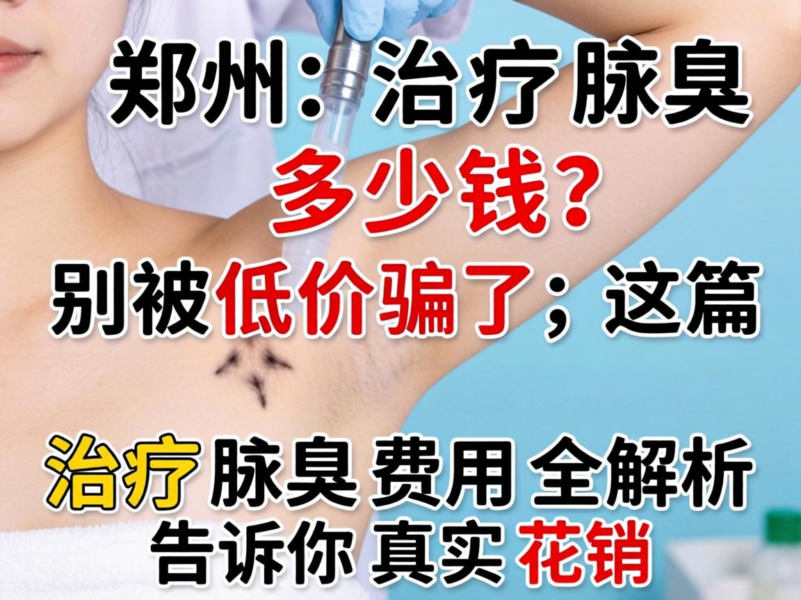 郑州治疗腋臭多少钱？别被低价骗了，这篇治疗腋臭费用全解析告诉你真实花销