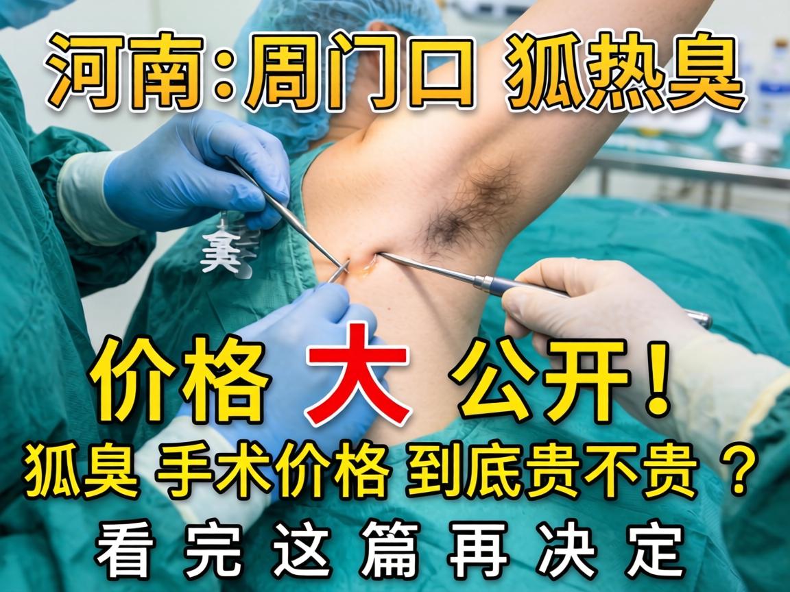 河南周口狐臭手术价格大公开！狐臭手术价格到底贵不贵？看完这篇再决定