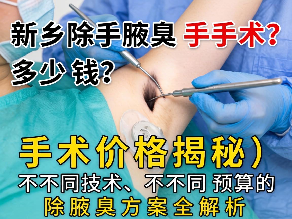 新乡除腋臭手术多少钱?手术价格揭秘,不同技术、不同预算的除腋臭方案全解析 新乡除腋臭手术多少钱?手术价格揭秘,不同技术、不同预算的除腋臭方案全解析