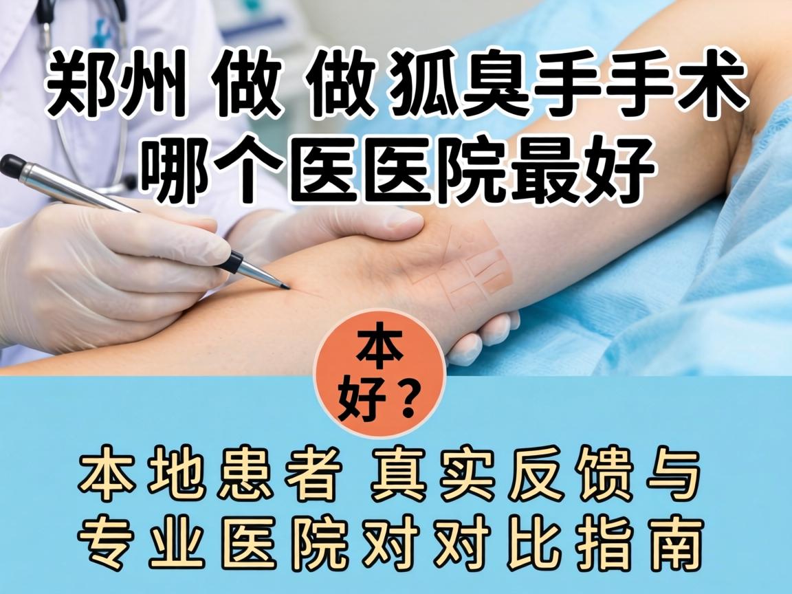 郑州做狐臭手术哪个医院最好?本地患者真实反馈与专业医院对比指南 郑州做狐臭手术哪个医院最好?本地患者真实反馈与专业医院对比指南