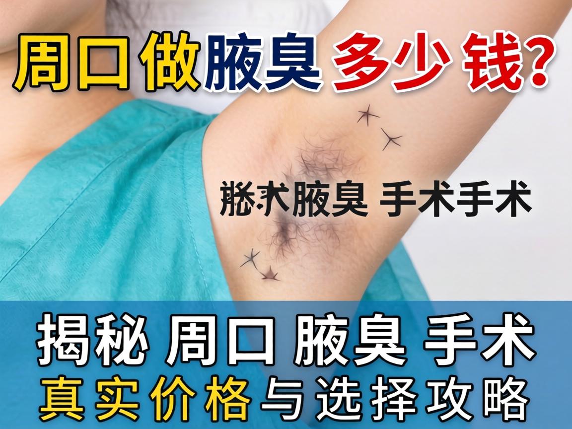 周口做腋臭手术多少钱？揭秘周口腋臭手术真实价格与选择攻略