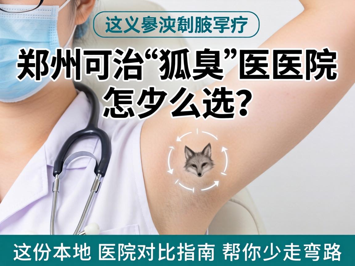 郑州治狐臭医院怎么选？这份本地医院对比指南帮你少走弯路