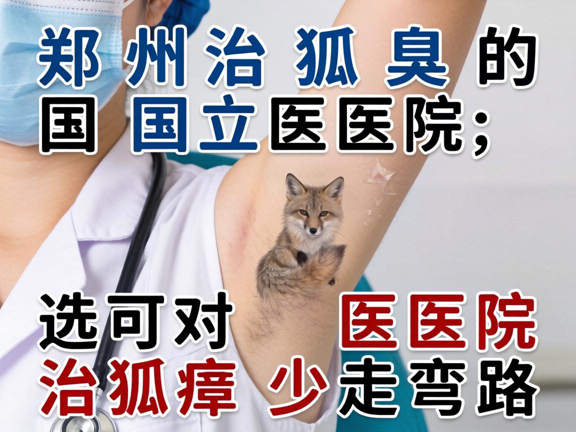 郑州治狐臭的国立医院，选对医院治狐臭少走弯路