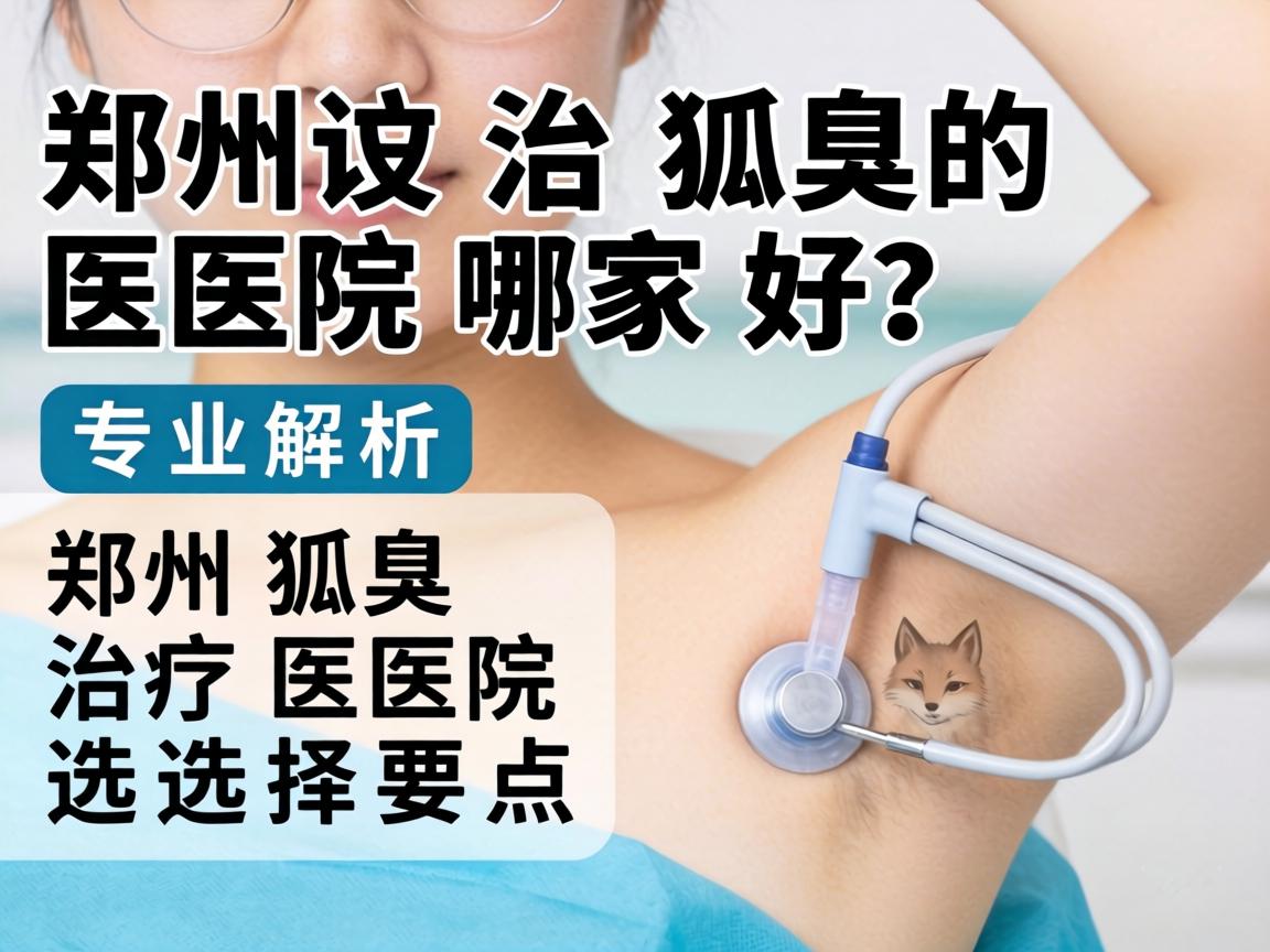 郑州治狐臭的医院哪家好？专业解析郑州狐臭治疗医院选择要点