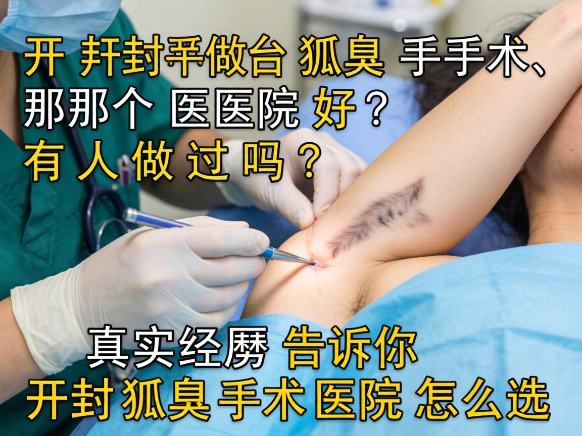 开封做狐臭手术那个医院好?有人做过吗?真实经历告诉你开封狐臭手术医院怎么选 开封做狐臭手术那个医院好?有人做过吗?真实经历告诉你开封狐臭手术医院怎么选