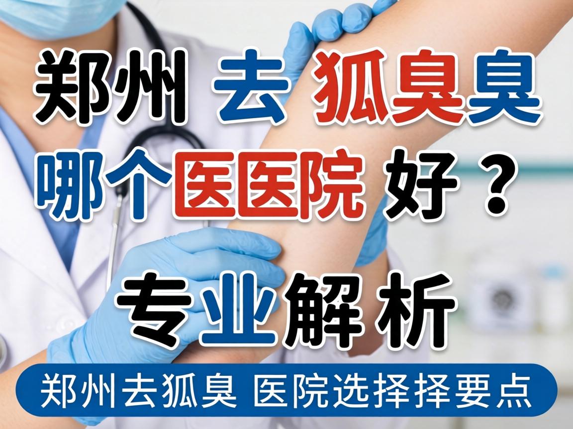 郑州去狐臭哪个医院好？专业解析郑州去狐臭医院选择要点