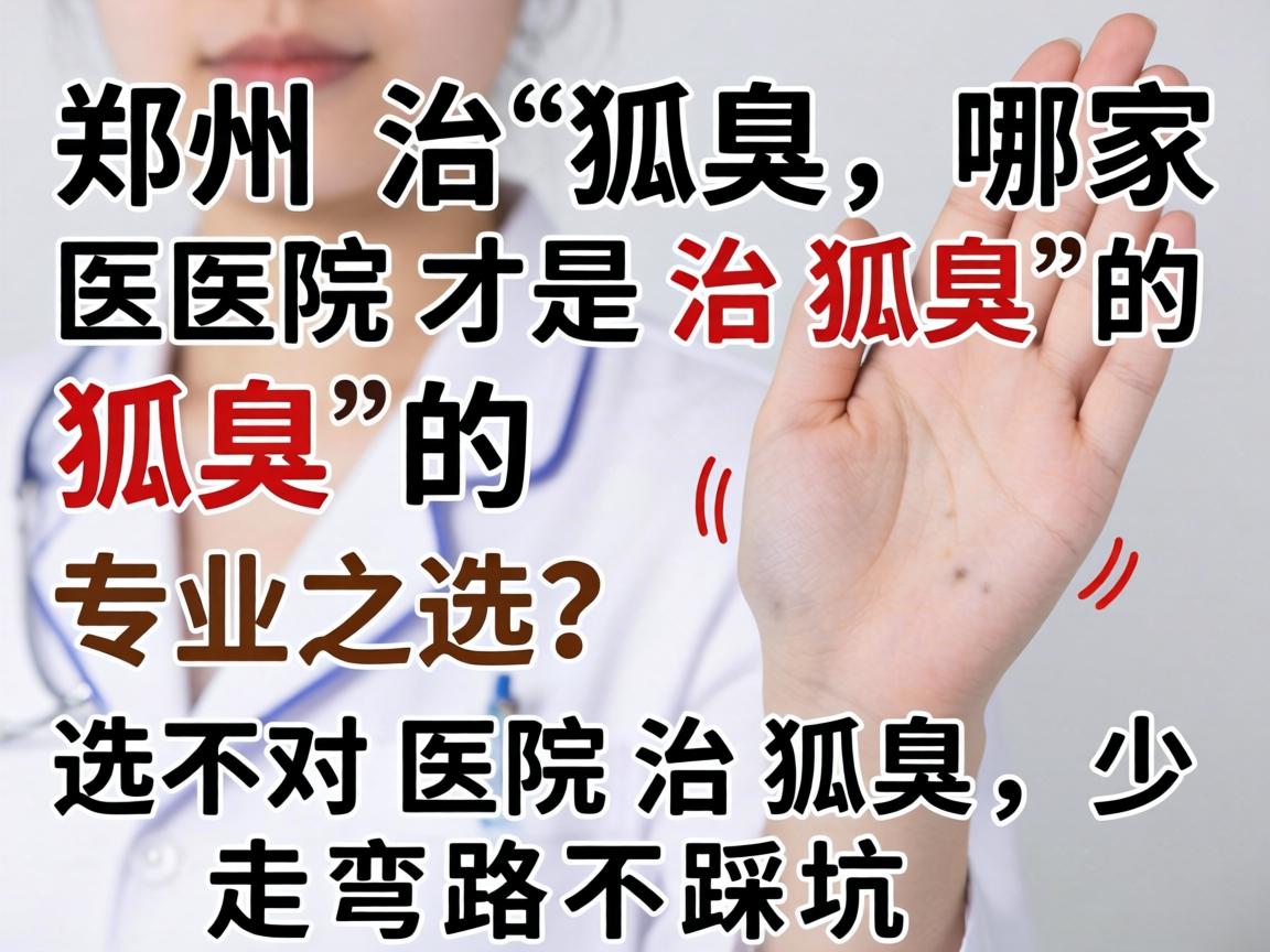 郑州治狐臭，哪家医院才是治狐臭的专业之选？选对医院治狐臭，少走弯路不踩坑