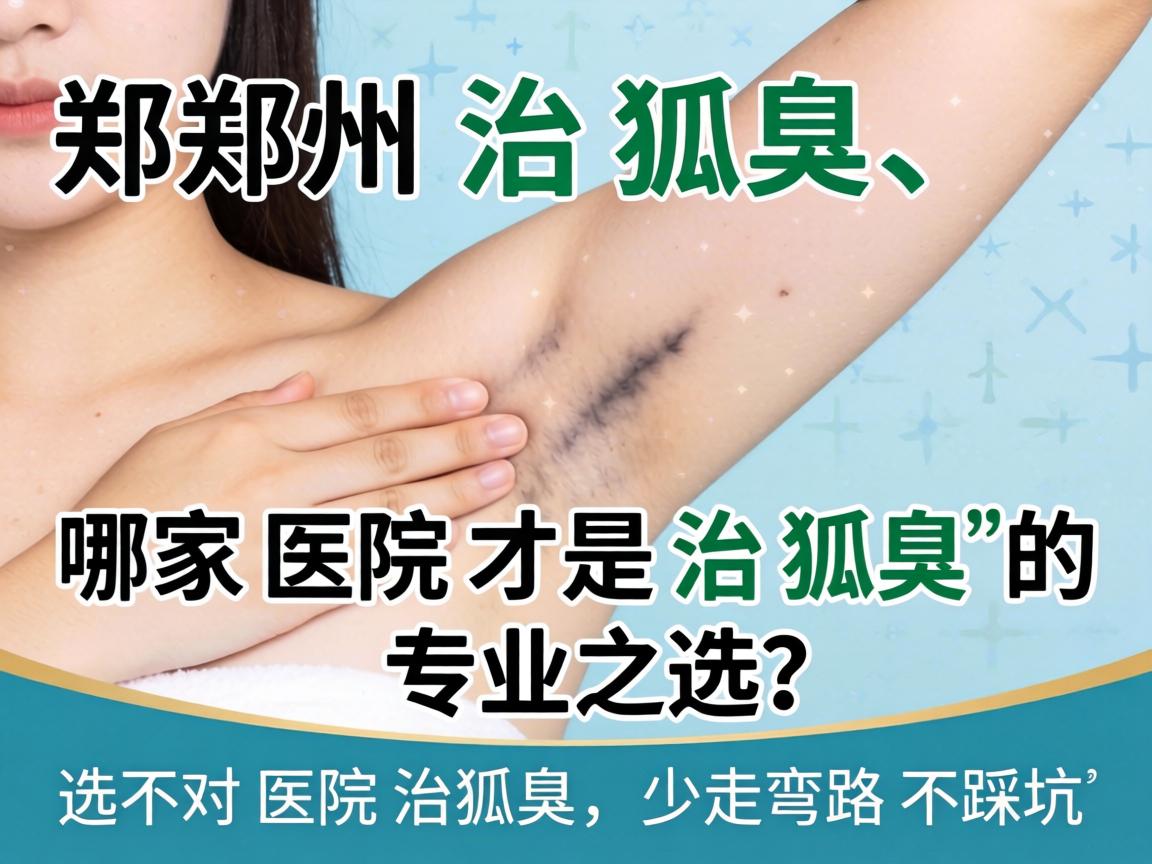 郑州治狐臭，哪家医院才是治狐臭的专业之选？选对医院治狐臭，少走弯路不踩坑