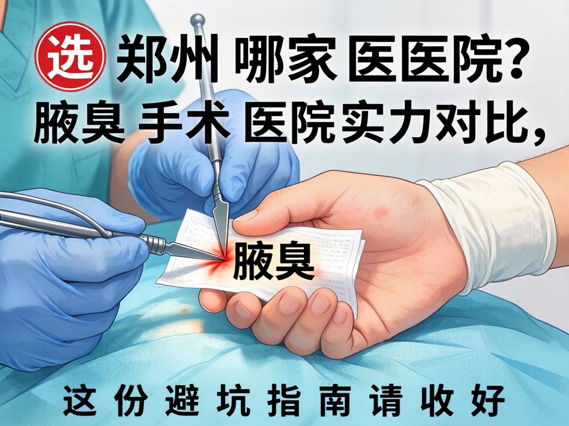 腋臭手术选郑州哪家医院？腋臭手术医院实力对比，这份避坑指南请收好