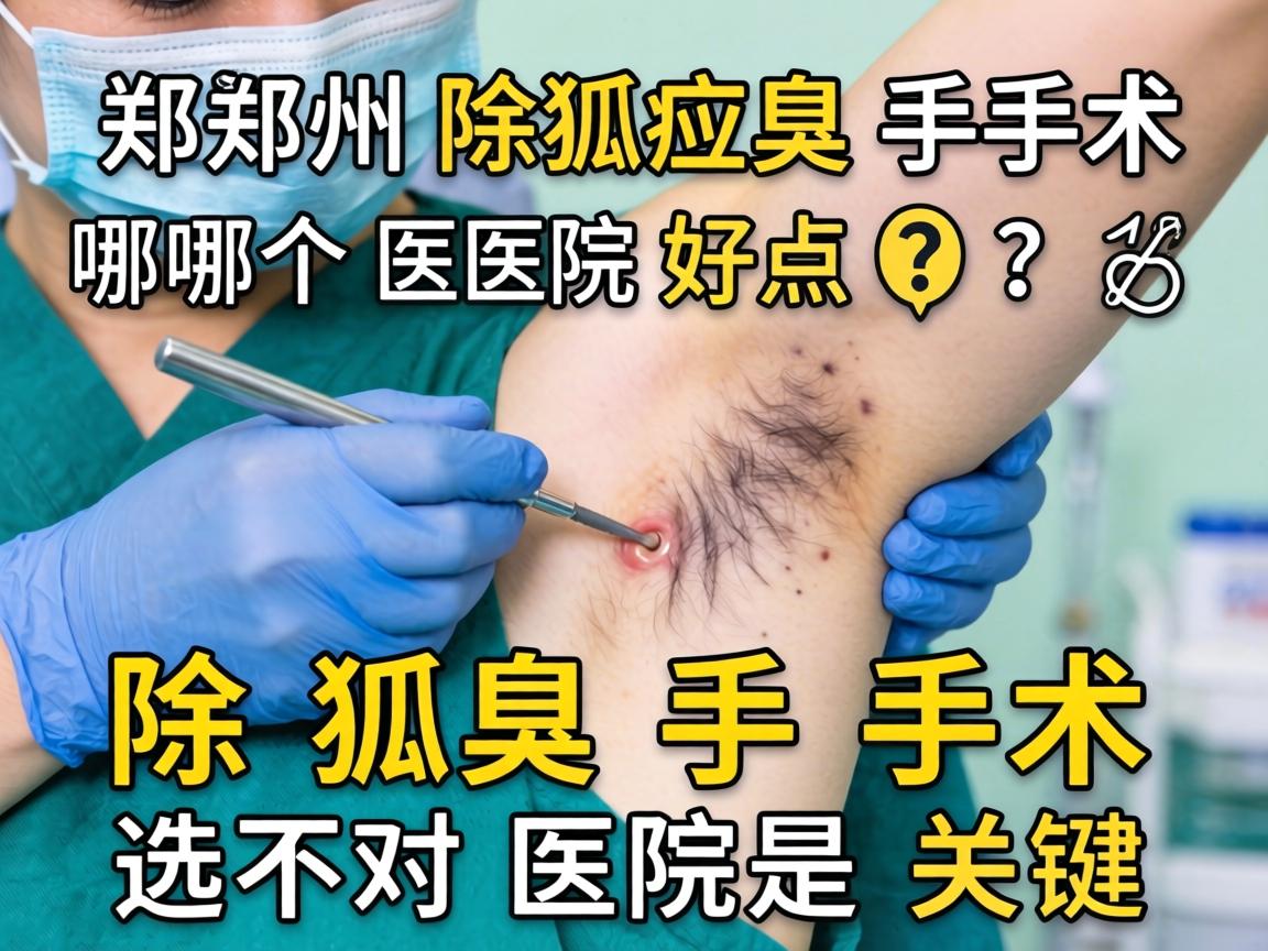 郑州除狐臭手术哪个医院好点？除狐臭手术选对医院是关键