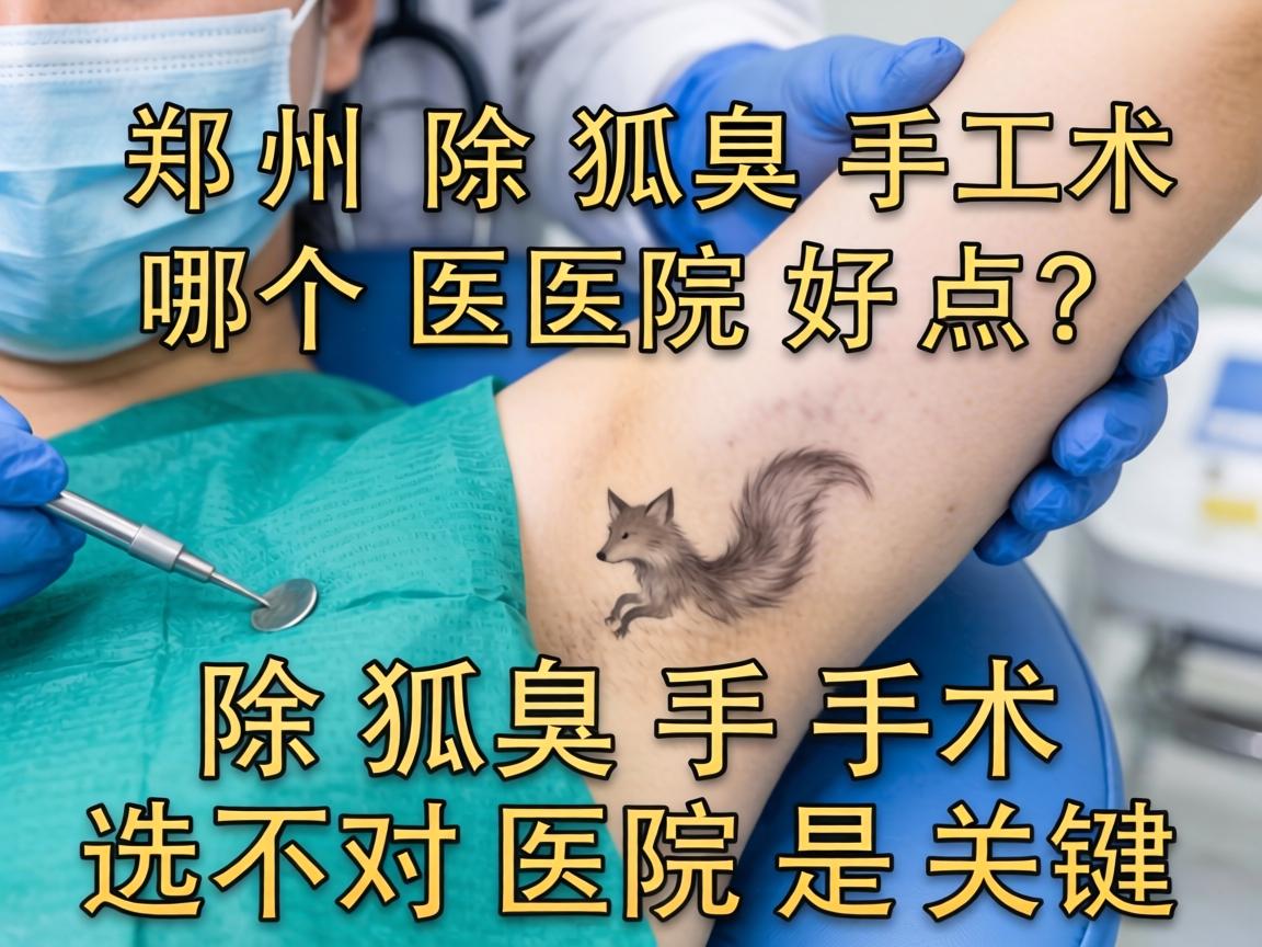 郑州除狐臭手术哪个医院好点？除狐臭手术选对医院是关键